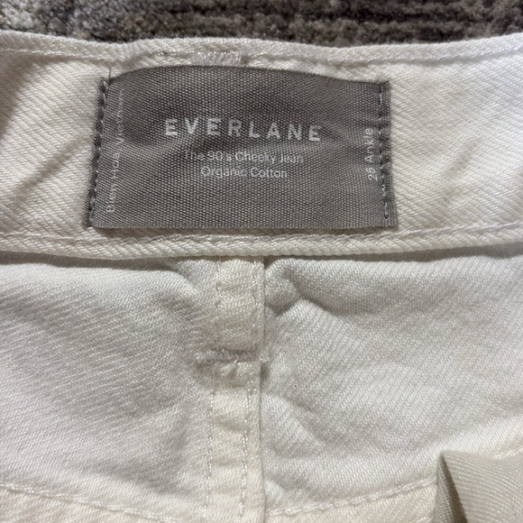 Everlane Stylish White Denim Jeans - the 90s cheeky - size 26 - ankle - Picture 4 of 8